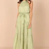 Makayla Halter Maxi Dress - Green Spot 1 Makayla Halter Maxi Dress - Green Spot -Clothing Discount Shop petal and pup usa dresses makayla halter maxi dress green spot 32181961490609