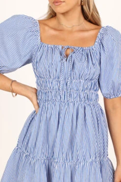 Minne Mini Dress - Blue Stripe 13 Minne Mini Dress - Blue Stripe -Clothing Discount Shop petal and pup usa dresses minne mini dress blue stripe 33488436428977