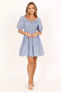 Minne Mini Dress - Blue Stripe 15 Minne Mini Dress - Blue Stripe -Clothing Discount Shop petal and pup usa dresses minne mini dress blue stripe 33488436494513