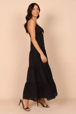 Myrna Cutout Maxi Dress - Black -Clothing Discount Shop petal and pup usa dresses myrna cutout maxi dress black 32213997224113