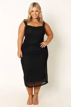 Naomi Midi Dress - Black 30 Naomi Midi Dress - Black -Clothing Discount Shop petal and pup usa dresses naomi midi dress black 33968169222321