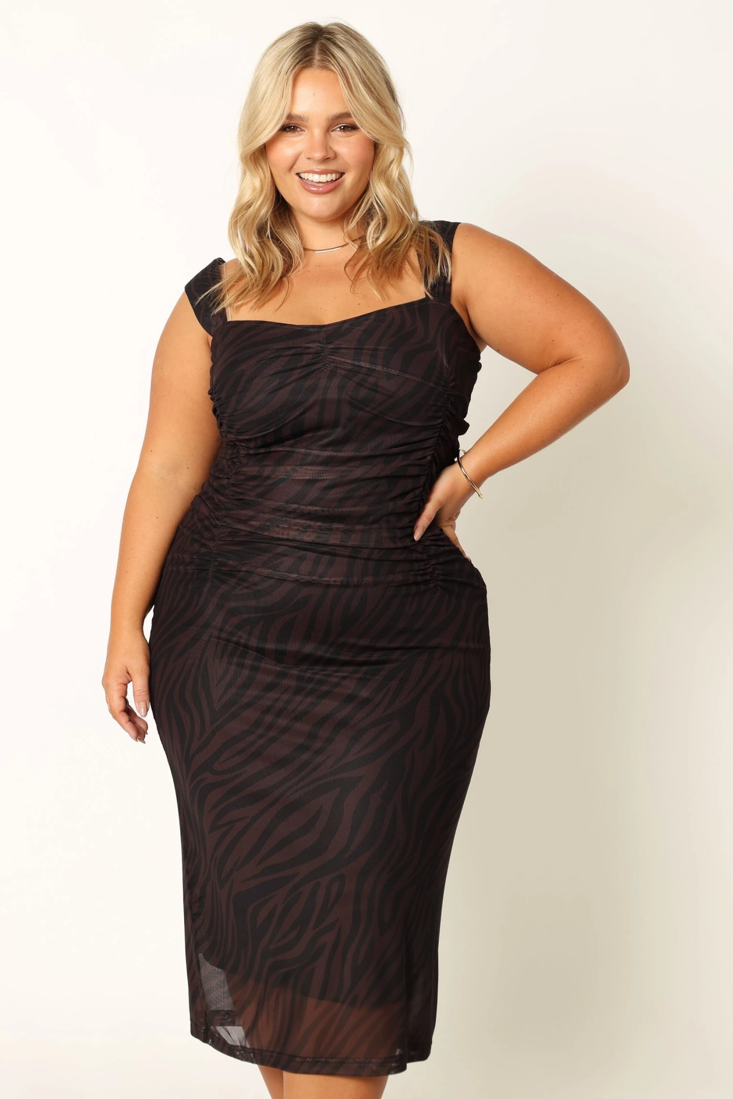 Naomi Midi Dress - Zebra 5 Naomi Midi Dress - Zebra - Image 3