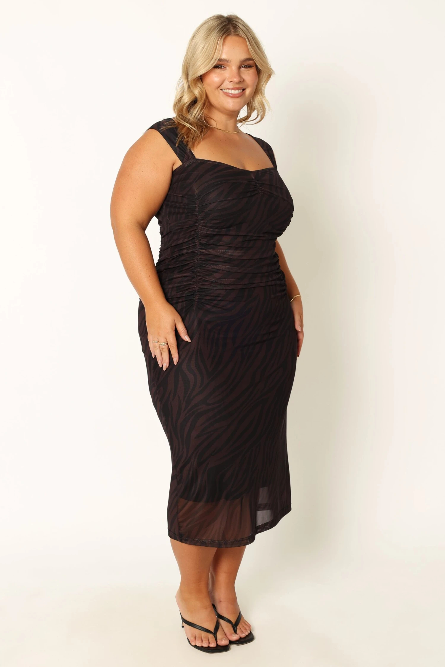 Naomi Midi Dress - Zebra 14 Naomi Midi Dress - Zebra - Image 12