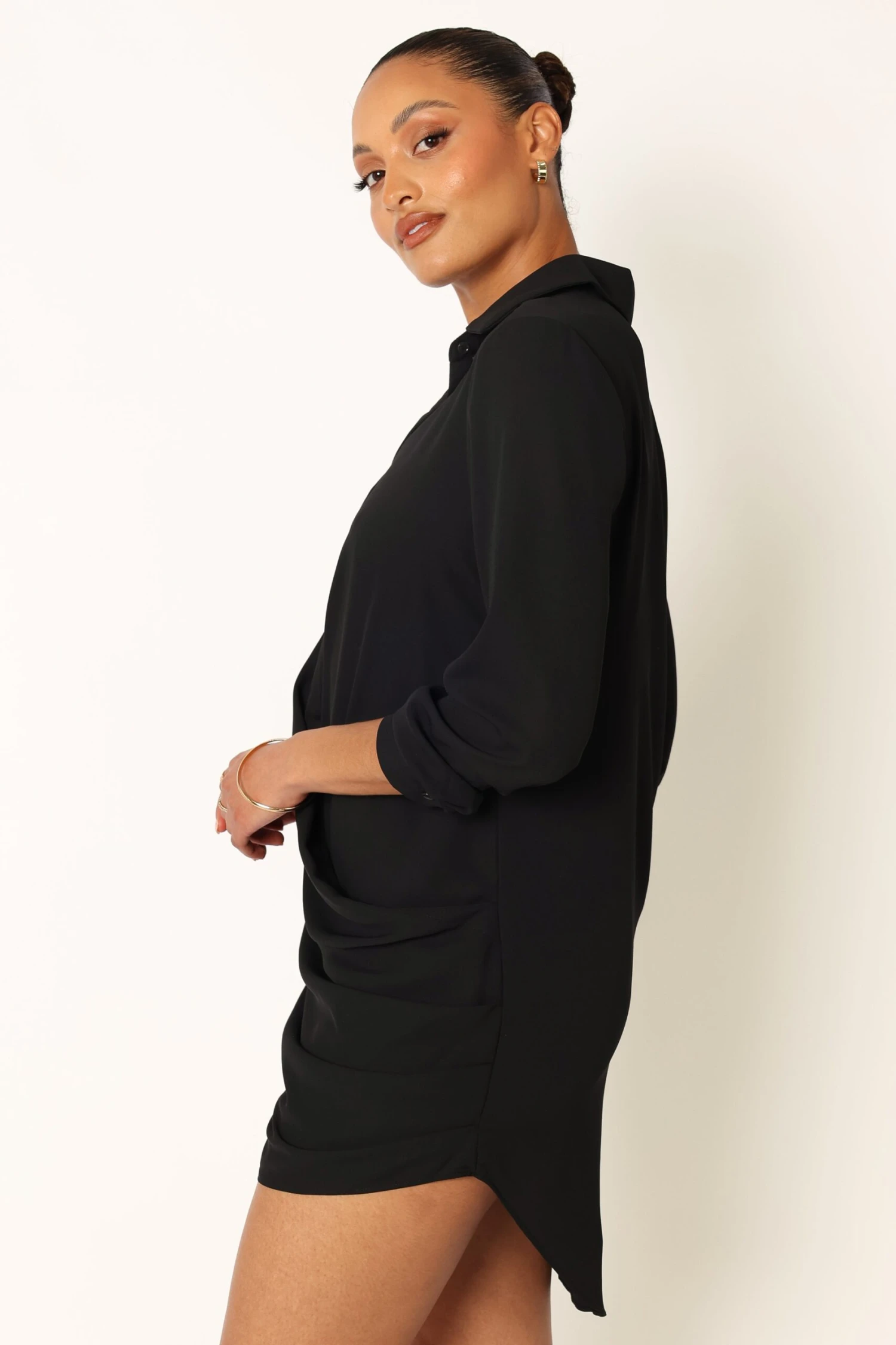 Niky Long Sleeve Mini Dress - Black 8 Niky Long Sleeve Mini Dress - Black - Image 6