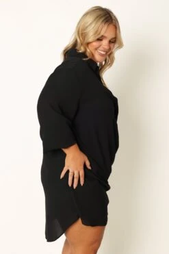 Niky Long Sleeve Mini Dress - Black 29 Niky Long Sleeve Mini Dress - Black -Clothing Discount Shop petal and pup usa dresses niky long sleeve mini dress black 33968176627889