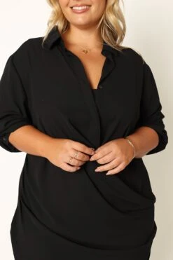 Niky Long Sleeve Mini Dress - Black 30 Niky Long Sleeve Mini Dress - Black -Clothing Discount Shop petal and pup usa dresses niky long sleeve mini dress black 33968176660657