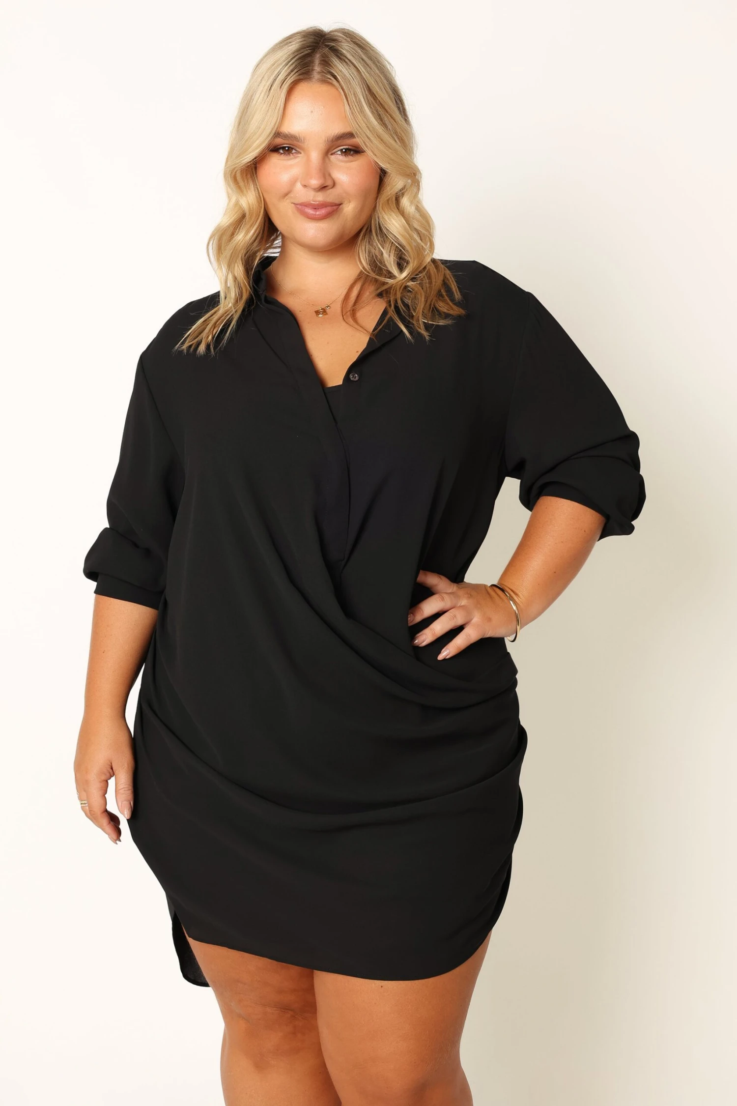 Niky Long Sleeve Mini Dress - Black 16 Niky Long Sleeve Mini Dress - Black - Image 14