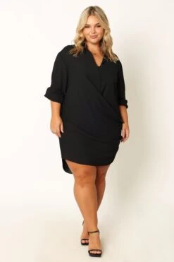 Niky Long Sleeve Mini Dress - Black 32 Niky Long Sleeve Mini Dress - Black -Clothing Discount Shop petal and pup usa dresses niky long sleeve mini dress black 33968176726193