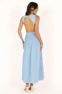 Reagan Maxi Dress - Blue 22 Reagan Maxi Dress - Blue -Clothing Discount Shop petal and pup usa dresses reagan maxi dress blue 33681595957425