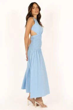 Reagan Maxi Dress - Blue 25 Reagan Maxi Dress - Blue -Clothing Discount Shop petal and pup usa dresses reagan maxi dress blue 33681596022961