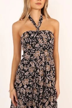 Shena Midi Dress - Black Multi -Clothing Discount Shop petal and pup usa dresses shena midi dress black multi 33856922845361