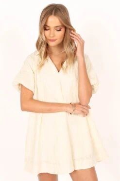 Sophia Puff Sleeve Mini Dress - White 18 Sophia Puff Sleeve Mini Dress - White -Clothing Discount Shop petal and pup usa dresses sophia puff sleeve mini dress white 33836350570673