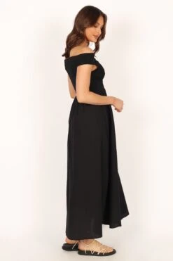 Tessa Off Shoulder Maxi Dress - Black 23 Tessa Off Shoulder Maxi Dress - Black -Clothing Discount Shop petal and pup usa dresses tessa off shoulder midi dress black 33829497569457