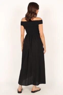 Tessa Off Shoulder Maxi Dress - Black 24 Tessa Off Shoulder Maxi Dress - Black -Clothing Discount Shop petal and pup usa dresses tessa off shoulder midi dress black 33829497602225