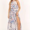 Vita High Neck Maxi Dress - Ivory Floral 1 Vita High Neck Maxi Dress - Ivory Floral -Clothing Discount Shop petal and pup usa dresses vita high neck maxi dress ivory floral 33469370400945