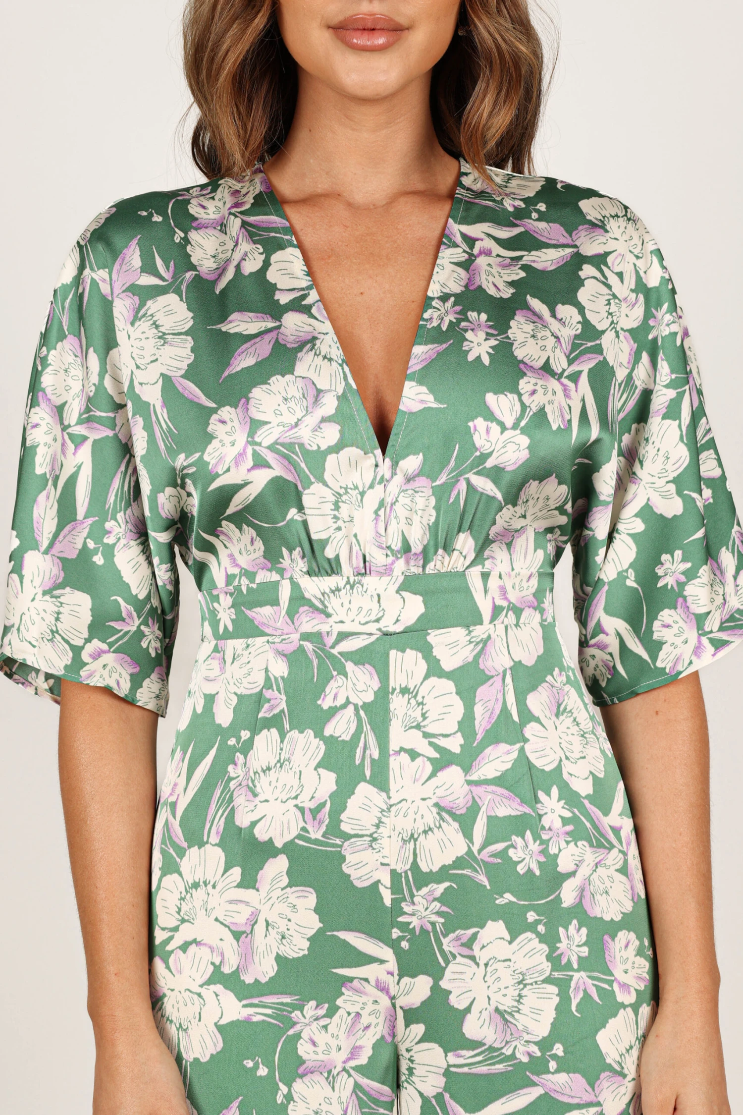 Rosalyn Jumpsuit - Green Floral 4 Rosalyn Jumpsuit - Green Floral - Image 2