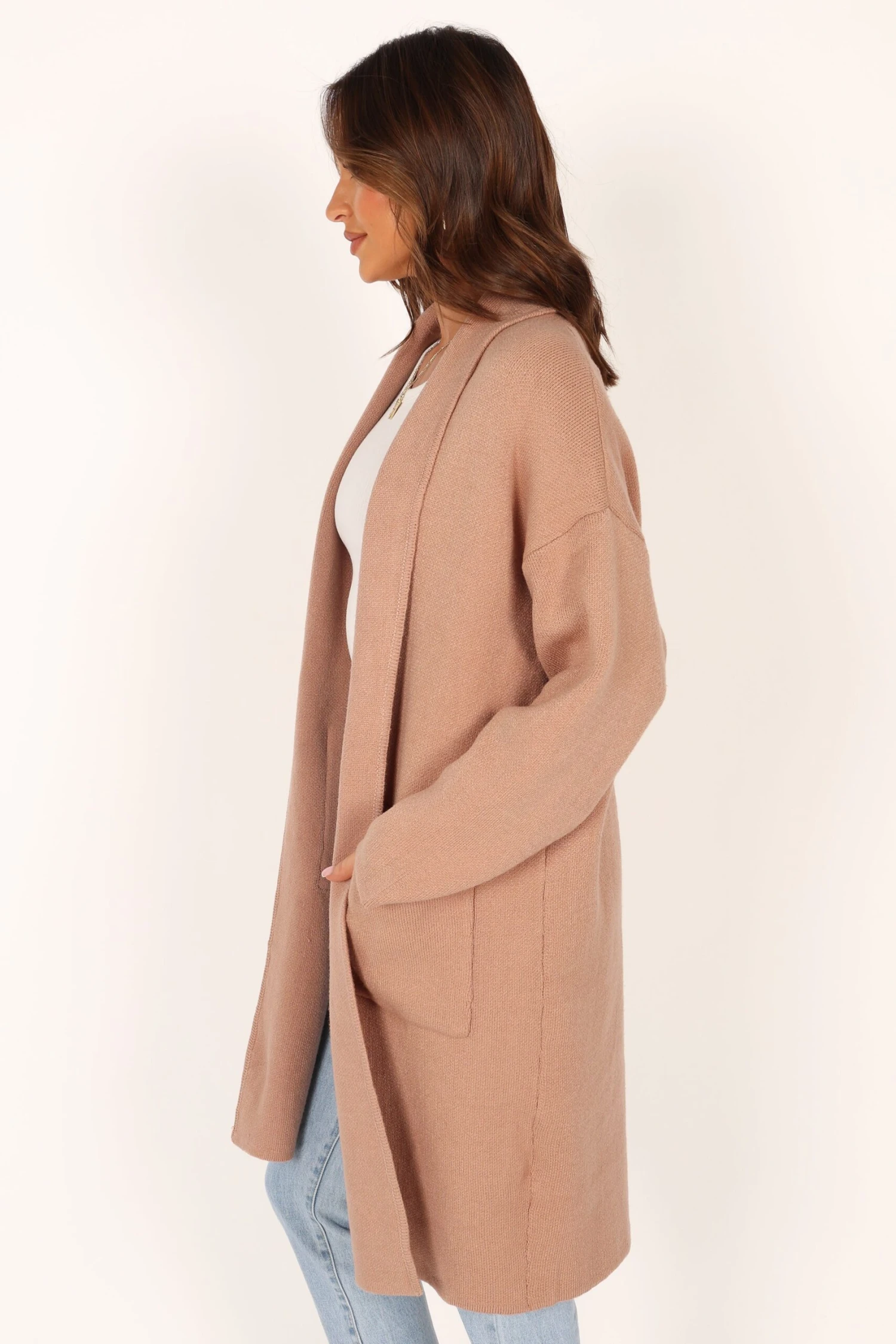 Avah Long Cardigan - Camel 11 Avah Long Cardigan - Camel - Image 9