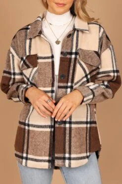 Bianca Jacket - Brown 9 Bianca Jacket - Brown -Clothing Discount Shop petal and pup usa outerwear bianca jacket brown 32555048370353