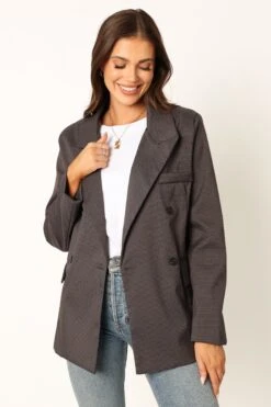 Clothing Discount Shop 12 Juliette Blazer - Charcoal