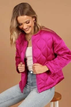 Millie Quilted Jacket - Berry