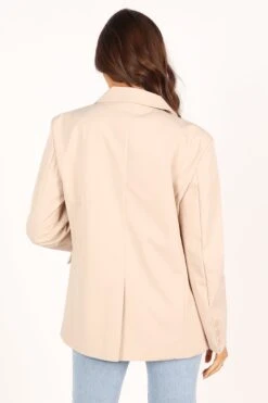 Myla Single Button Blazer - Cream -Clothing Discount Shop petal and pup usa outerwear myla single button blazer cream 33752470814897