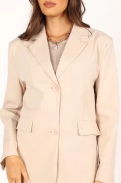 Myla Single Button Blazer - Cream -Clothing Discount Shop petal and pup usa outerwear myla single button blazer cream 33752470880433