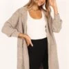 Skylar Open Front Coatigan - Taupe -Clothing Discount Shop petal and pup usa outerwear skylar open front coatigan taupe 34007527850161