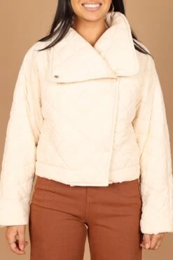 Susannah Quilted Jacket - Cream 11 Susannah Quilted Jacket - Cream -Clothing Discount Shop petal and pup usa outerwear susannah quilted jacket cream 32739017162929