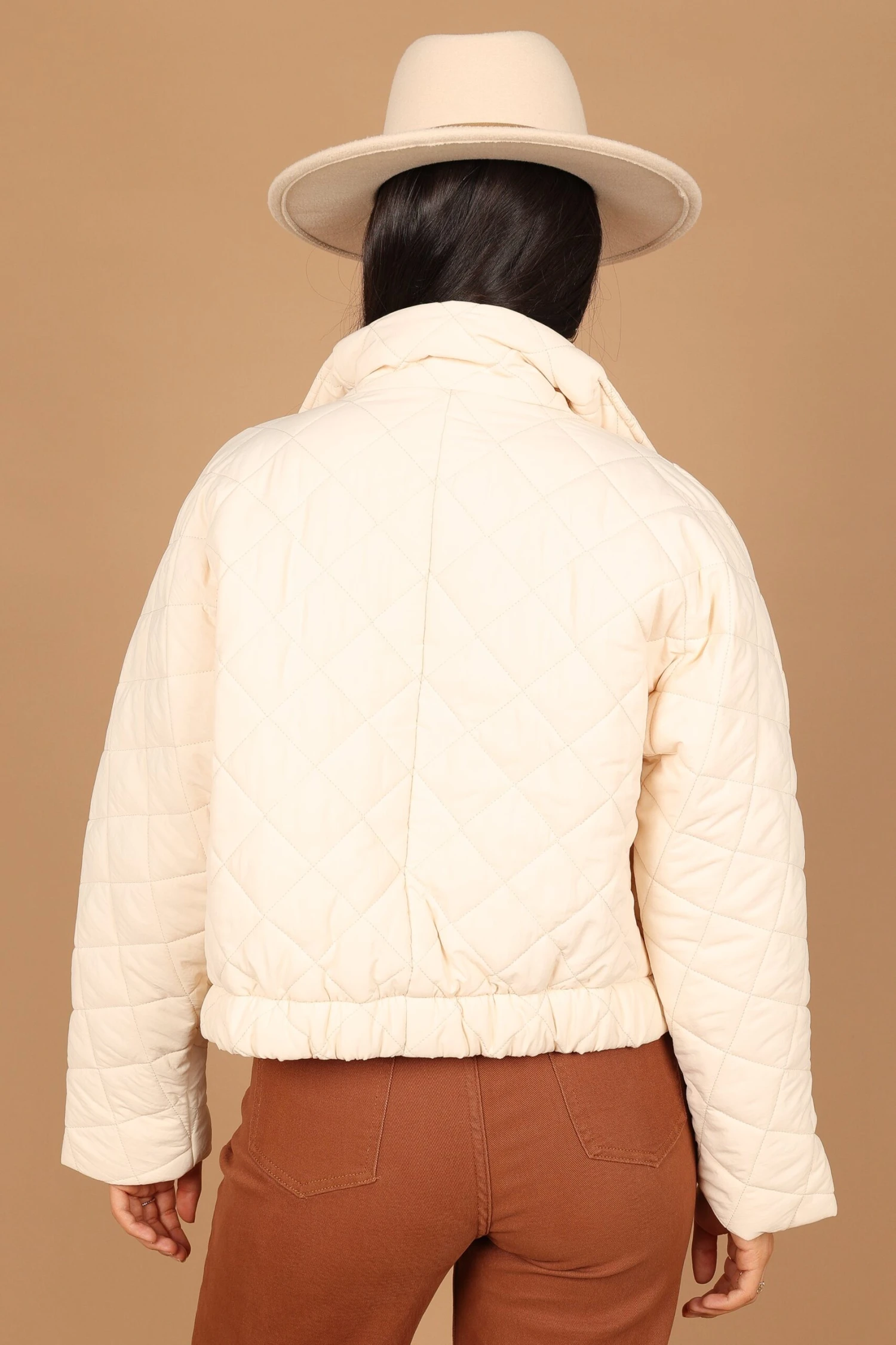 Susannah Quilted Jacket - Cream 8 Susannah Quilted Jacket - Cream - Image 6