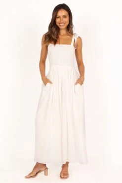Miles Wide Leg Jumpsuit - White 14 Miles Wide Leg Jumpsuit - White -Clothing Discount Shop petal and pup usa playsuits miles wide leg jumpsuit white 33453831487665