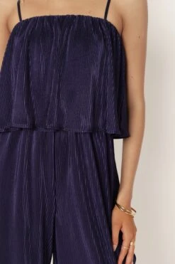 Jillian Plisse Jumpsuit - Navy 15 Jillian Plisse Jumpsuit - Navy -Clothing Discount Shop petal and pup usa rompers jillian plisse jumpsuit navy 33987172925617