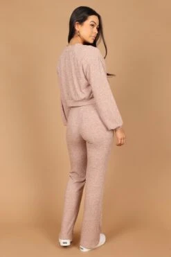 Camilla Knitted Three Piece Pant Set - Beige -Clothing Discount Shop petal and pup usa sets camilla knitted three piece set beige 32542536401073