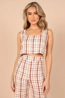 Anita Cropped Top - Beige