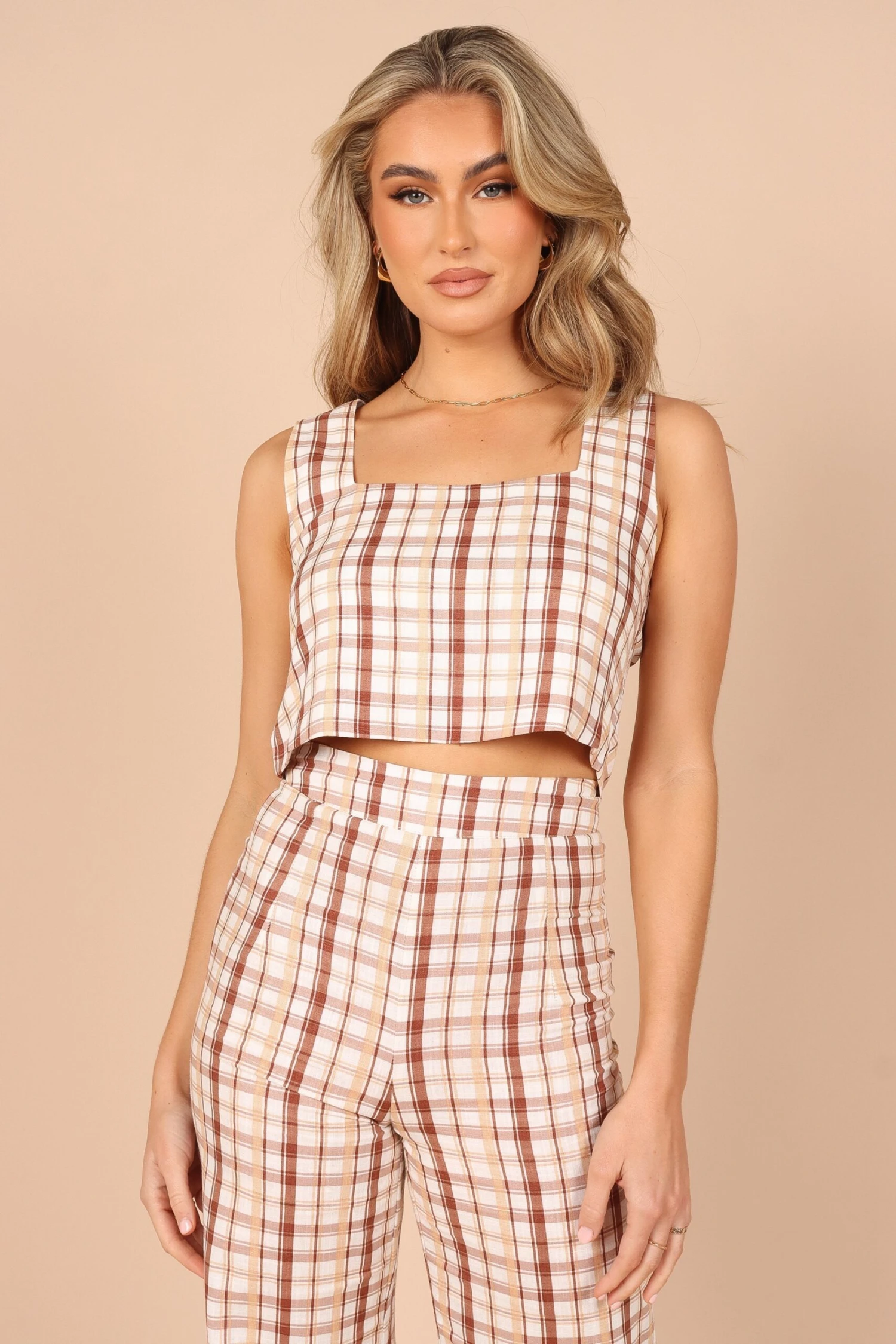 Anita Cropped Top - Beige 3 Anita Cropped Top - Beige