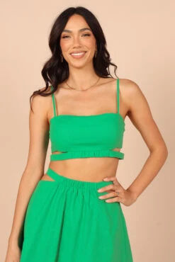 Julia Cropped Top - Green 12 Julia Cropped Top - Green -Clothing Discount Shop petal and pup usa tops julia cropped top green 32196006052017