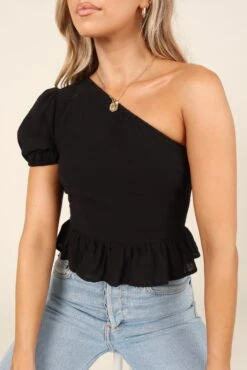 Katie Top - Black -Clothing Discount Shop petal and pup usa tops katie top black 31906717139121