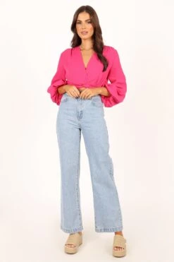 Marisole Top - Hot Pink 13 Marisole Top - Hot Pink -Clothing Discount Shop petal and pup usa tops marisole top hot pink 33757575282865