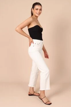 Nina Strapless Top - Black -Clothing Discount Shop petal and pup usa tops nina strapless top black 32213975433393