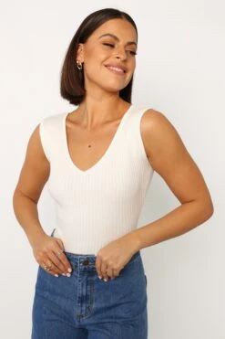 Remi Bodysuit - White 21 Remi Bodysuit - White -Clothing Discount Shop petal and pup usa tops remi bodysuit white 33871080030385